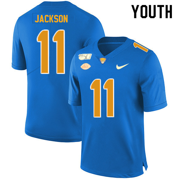 2019 Youth #11 Dane Jackson Pitt Panthers College Football Jerseys Sale-Royal